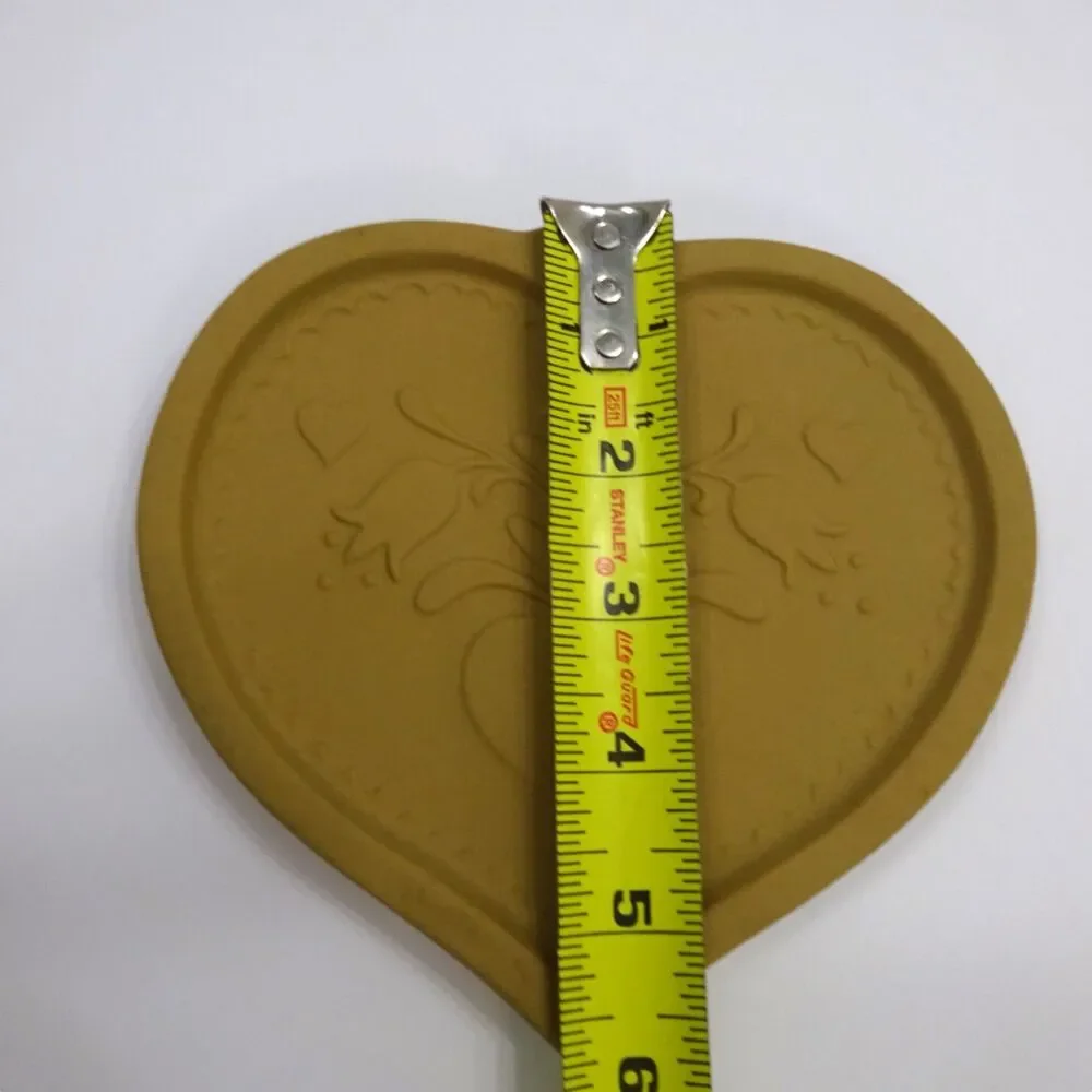 Brown Bag Cookie Art Vintage Heart Cookie Mold Folk Art Floral